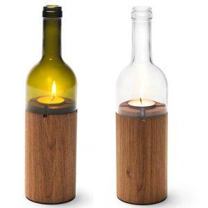 Natürlich wohnen: wirklich coole Ideen mit Holz, Glas & Erdtönen 9 Grünes und klares side by side Weinwindlicht aus Eiche, Lindenholz und Glas für Esstisch, Balkon und Terrasse.