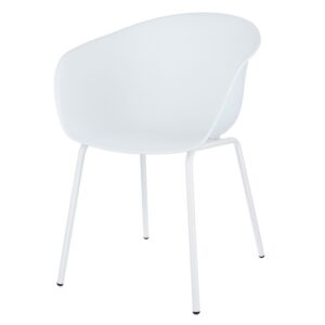 Jan Kurtz Mato ist ein minimalisitscher Stuhl für zeitlose Cocooning-Rückzugsorte – nicht nur im Esszimmer. Die Sitzschale ist aus Kunststoff, das Gestell aus Stahl.