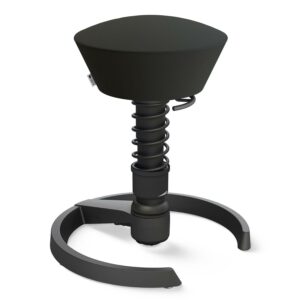 Schwarzer Aeris Swopper Bürostuhl. Eine ergonomische Lösung fürs Homeoffice einrichten, sie Bewegung ins Arbeiten bring.
