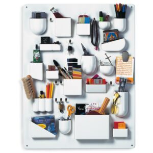 Vitra Uten.Silo Wandorganizer in Weiß. Hier hat alles seinen Platz, perfekt fürs Homeoffice einrichten.