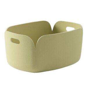 Ordnungshelfer aus Filz in frischem Mint: Muuto Restore Aufbewahrungskorb.