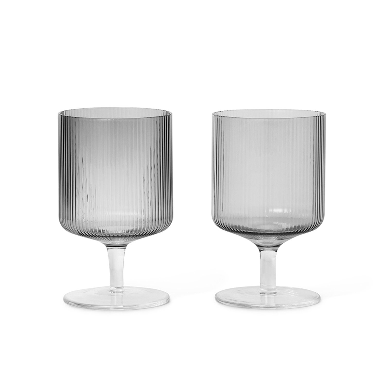 ripple wein glaeser ferm living zweier set grau 48175