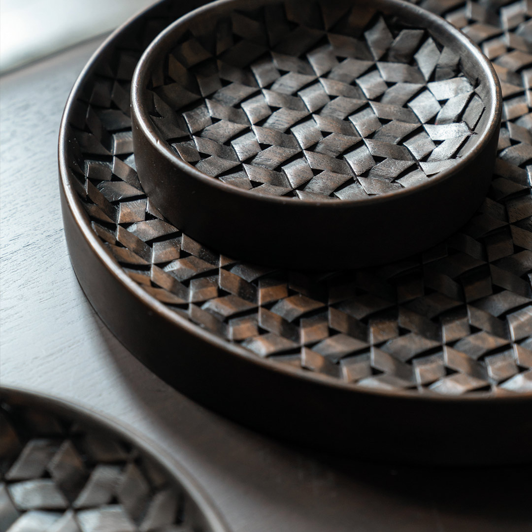 ethnicraft tampa bretter dreier set ambiente close up 84127