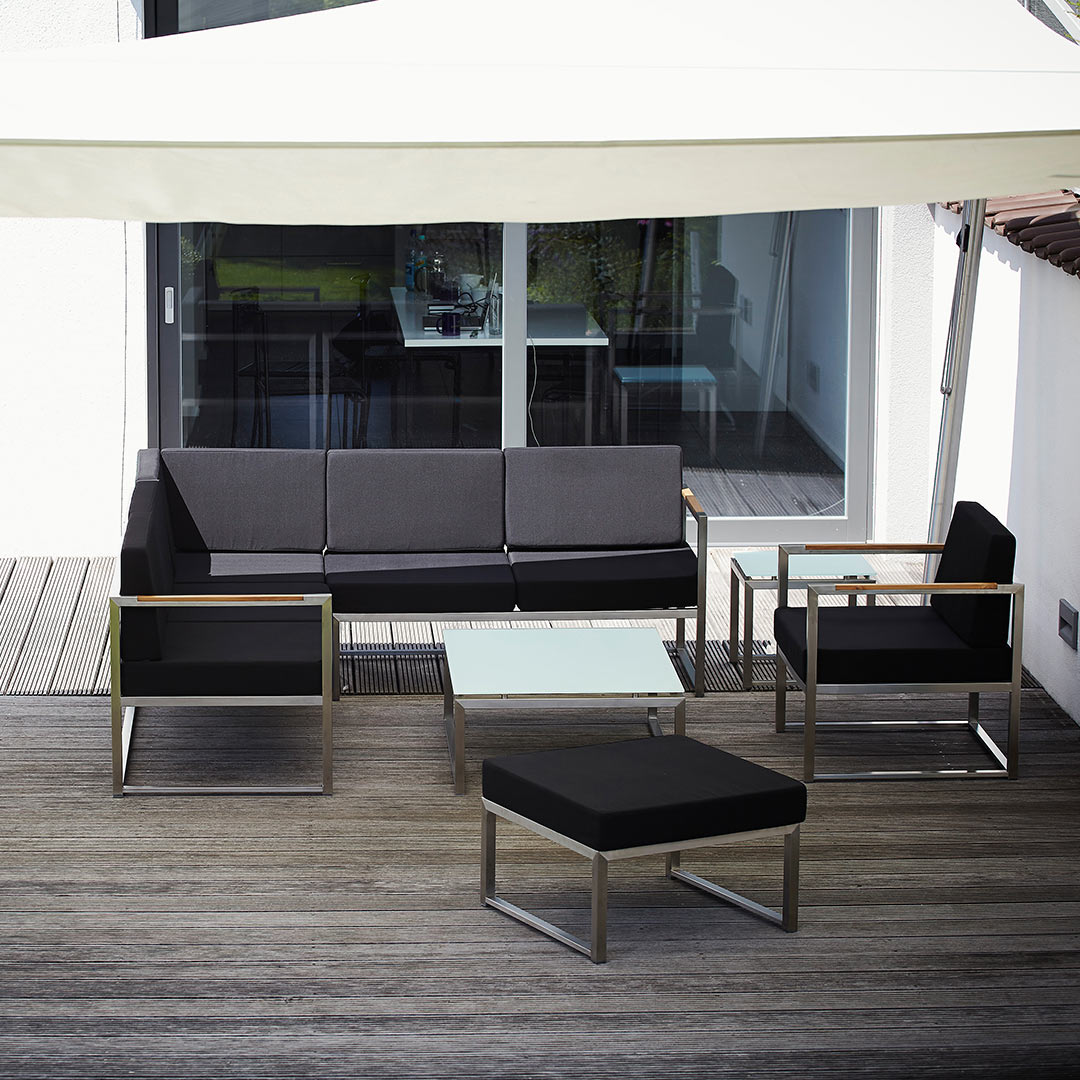 jan kurtz lux lounge armlehnsessel edelstahl 80217