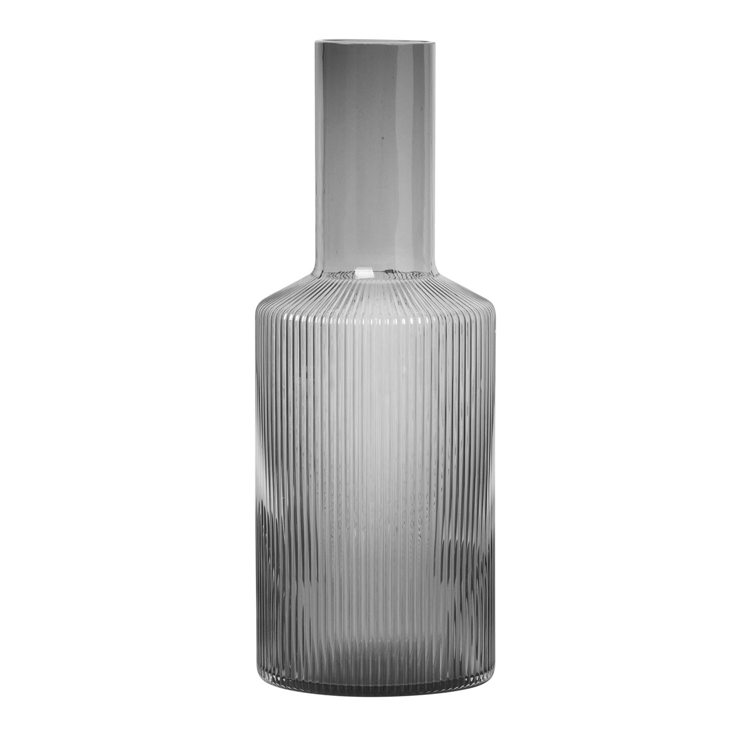 ferm living ripple karaffe geruchert grau