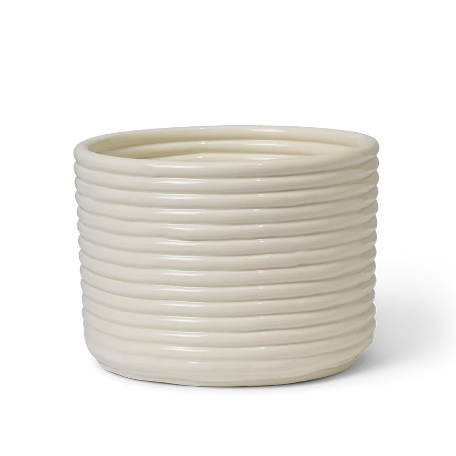ferm LIVING Corduroy Pot bertopf weiss 1104269927 104362
