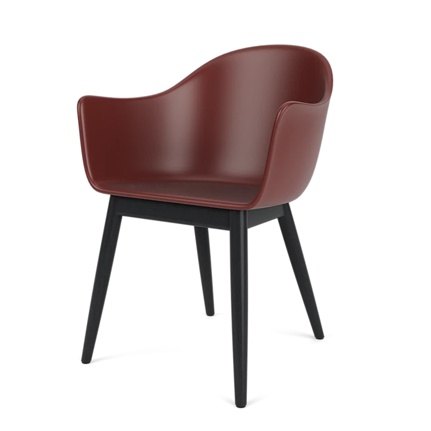 Audo - Harbour Holz/Kunststoff hoch Black Oak/feuerrot