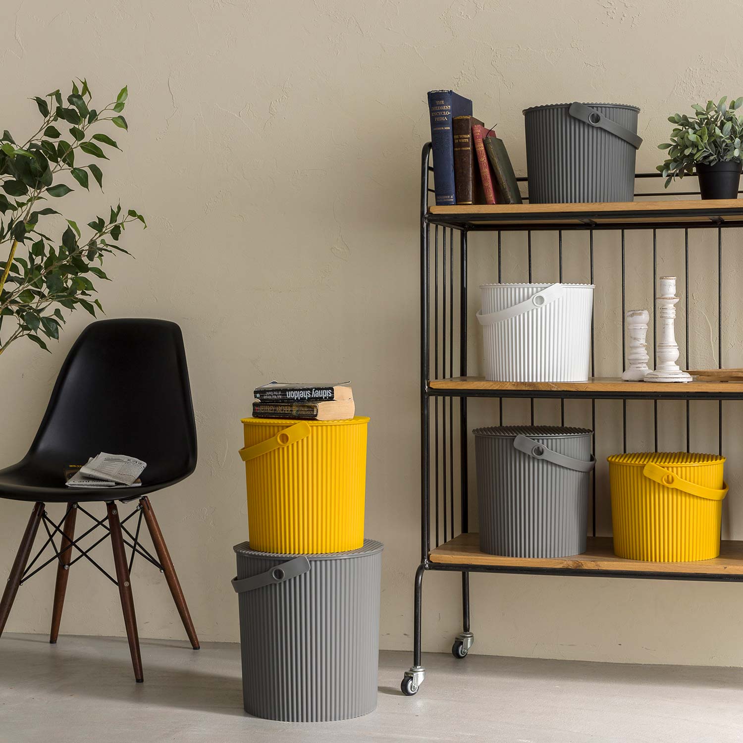 Hachiman - Omnioutil Eimer mit Deckel 10 l flamingo