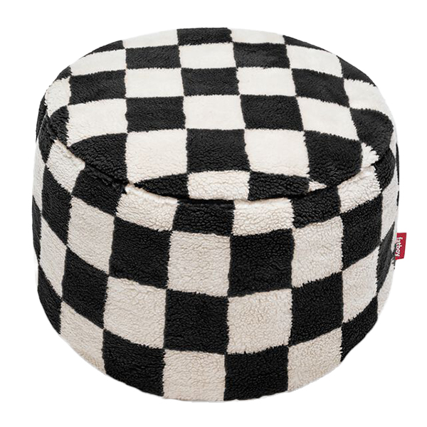 Fatboy - Point Teddy Chess Sitzhocker black ecru