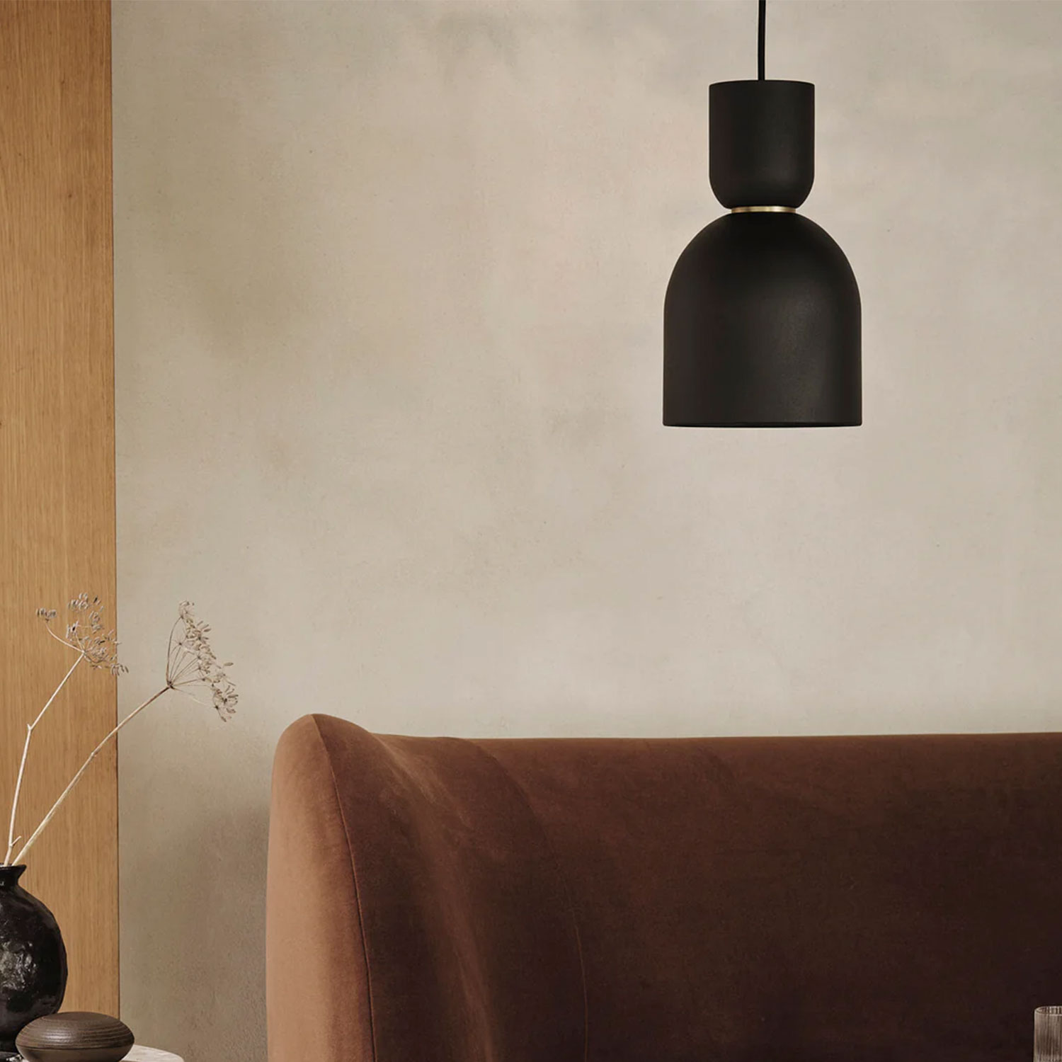 ferm LIVING Socket Pendant Bell schwarz Ambiente 104334