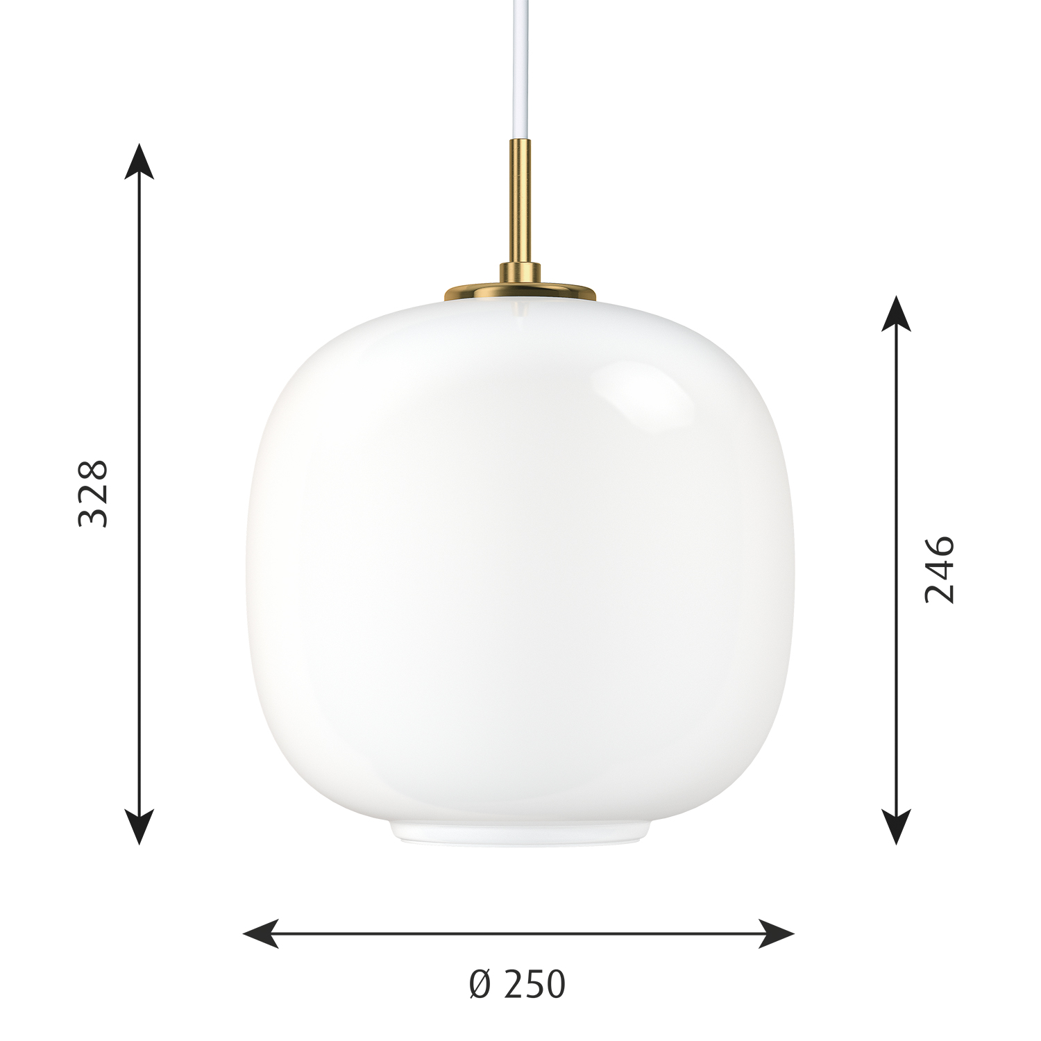 Louis Poulsen VL45 Pendelleuchte 250 abmessungen 106263