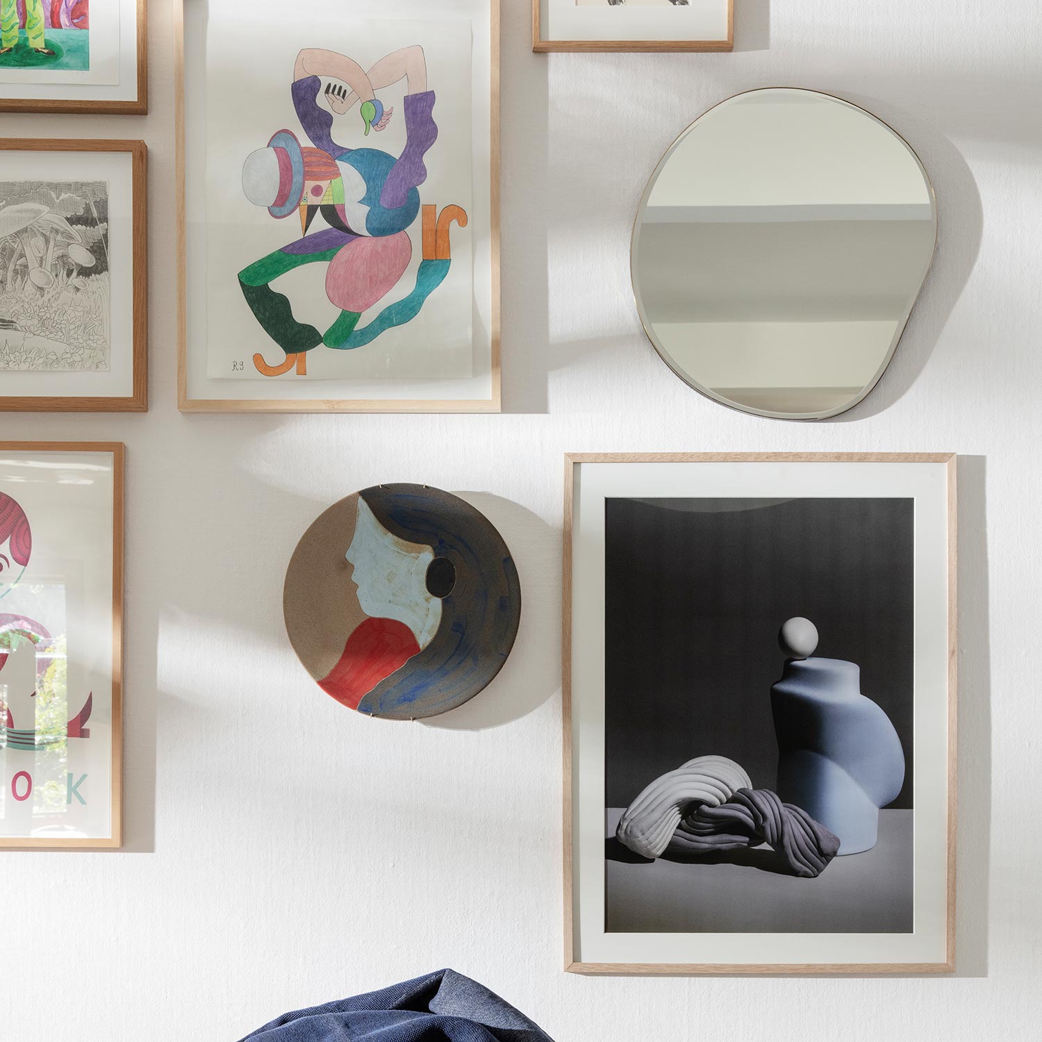 ferm living pond spiegel klein wand