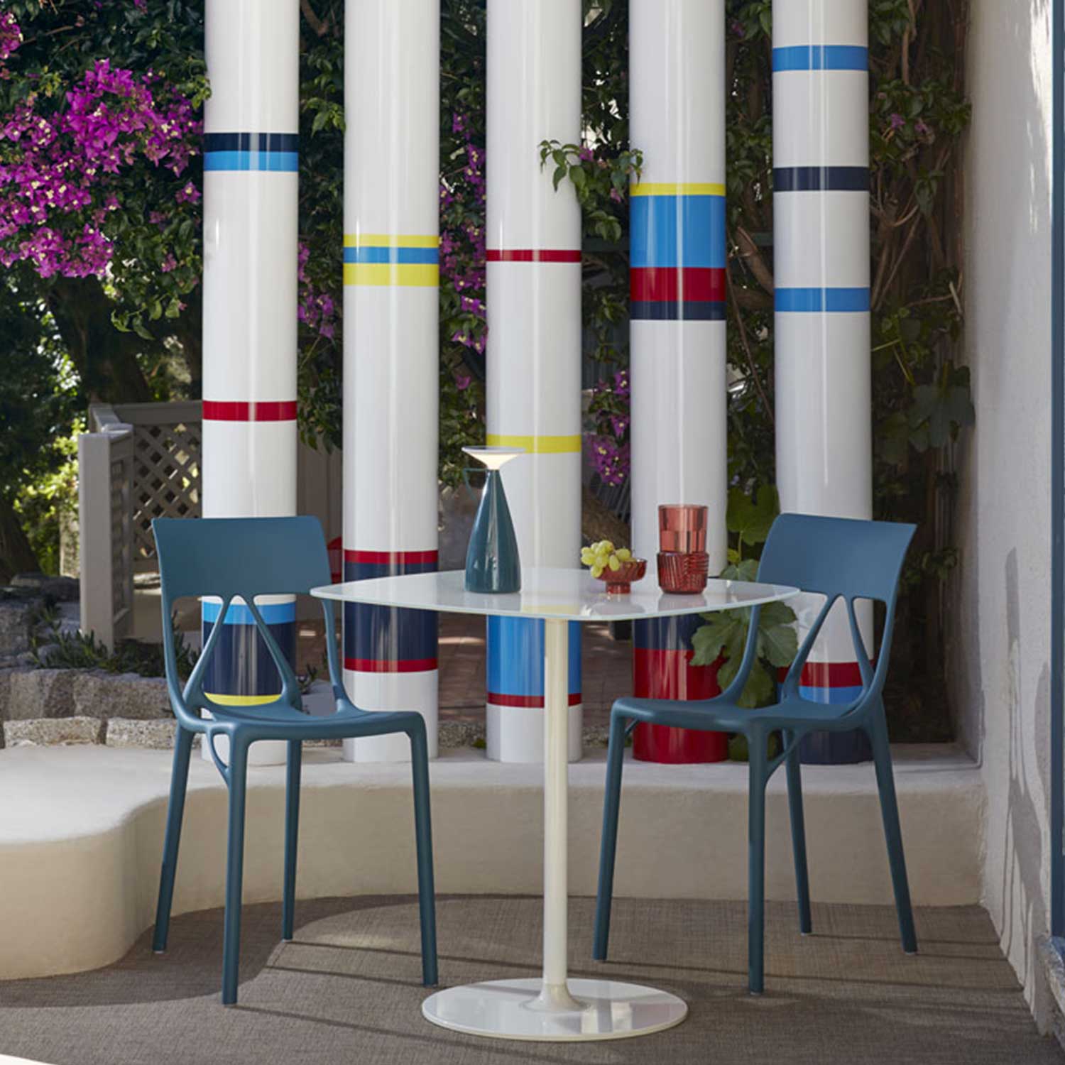 Kartell - A.I. light Stuhl hellbraun