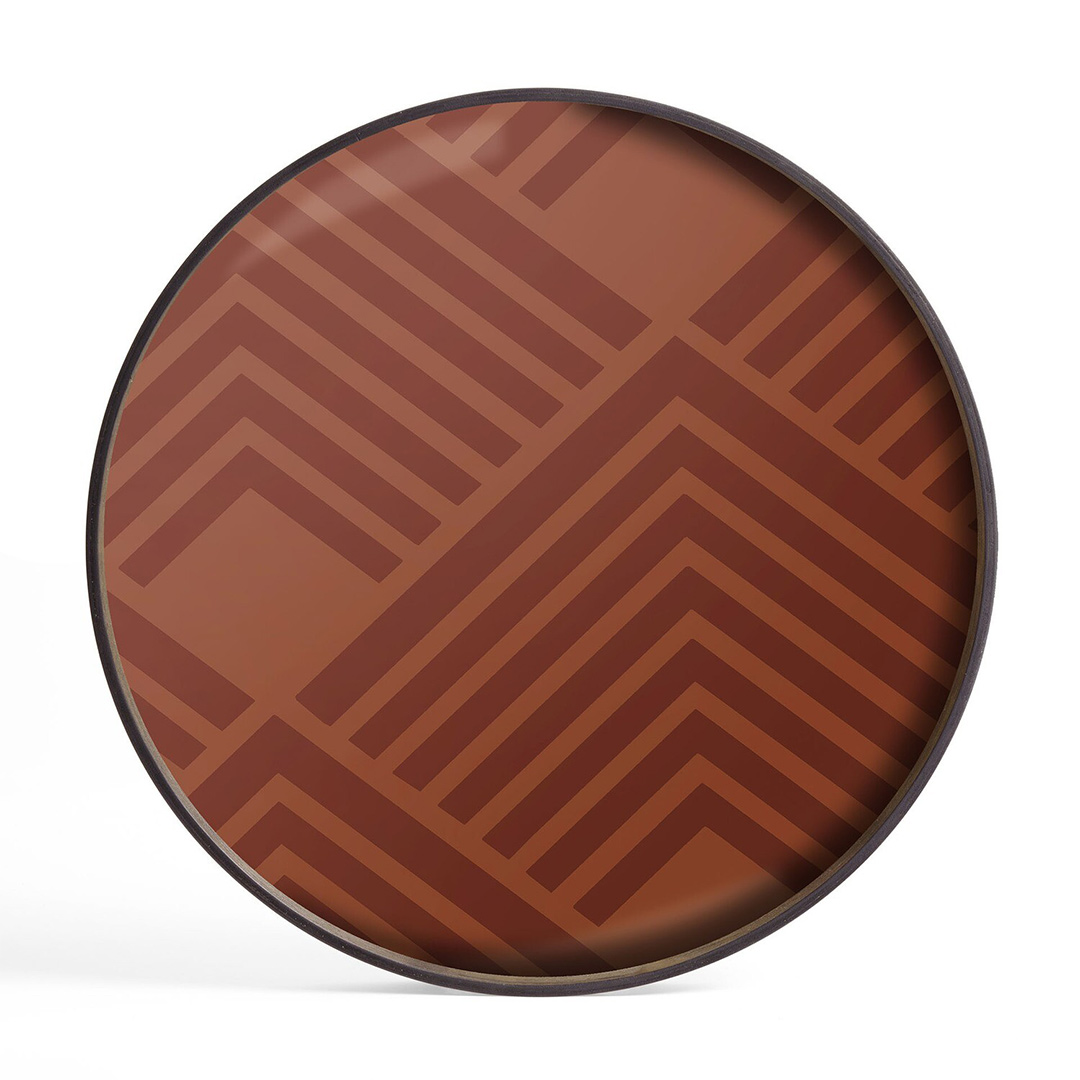 notre monde ethnicraft tablett l orange chevron 46676