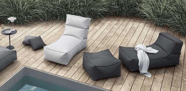 Outdoor Sofa blomus Stay Lounger am Pool
