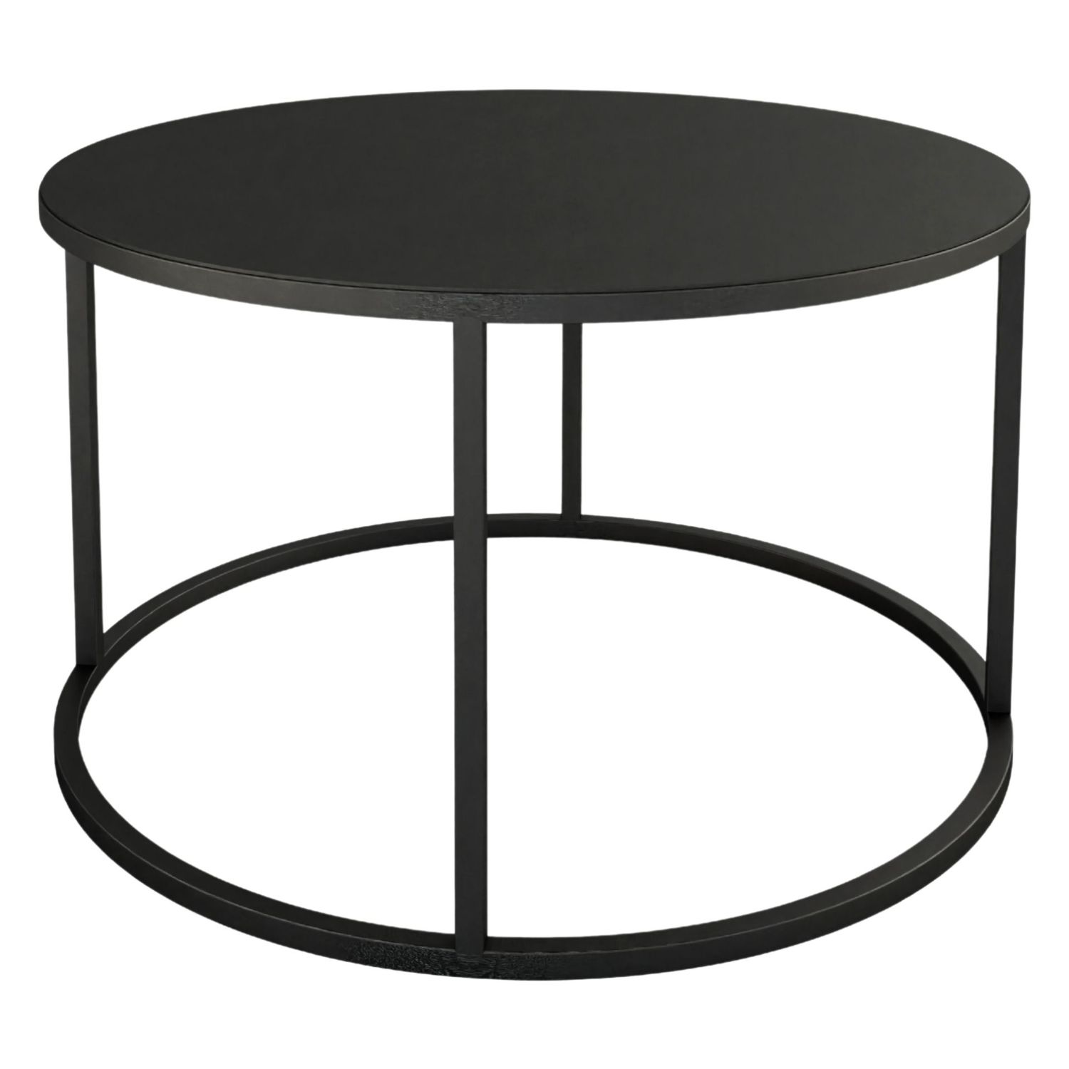 Metallbude - Vesina X Couchtisch schwarz 80 cm / 45 cm