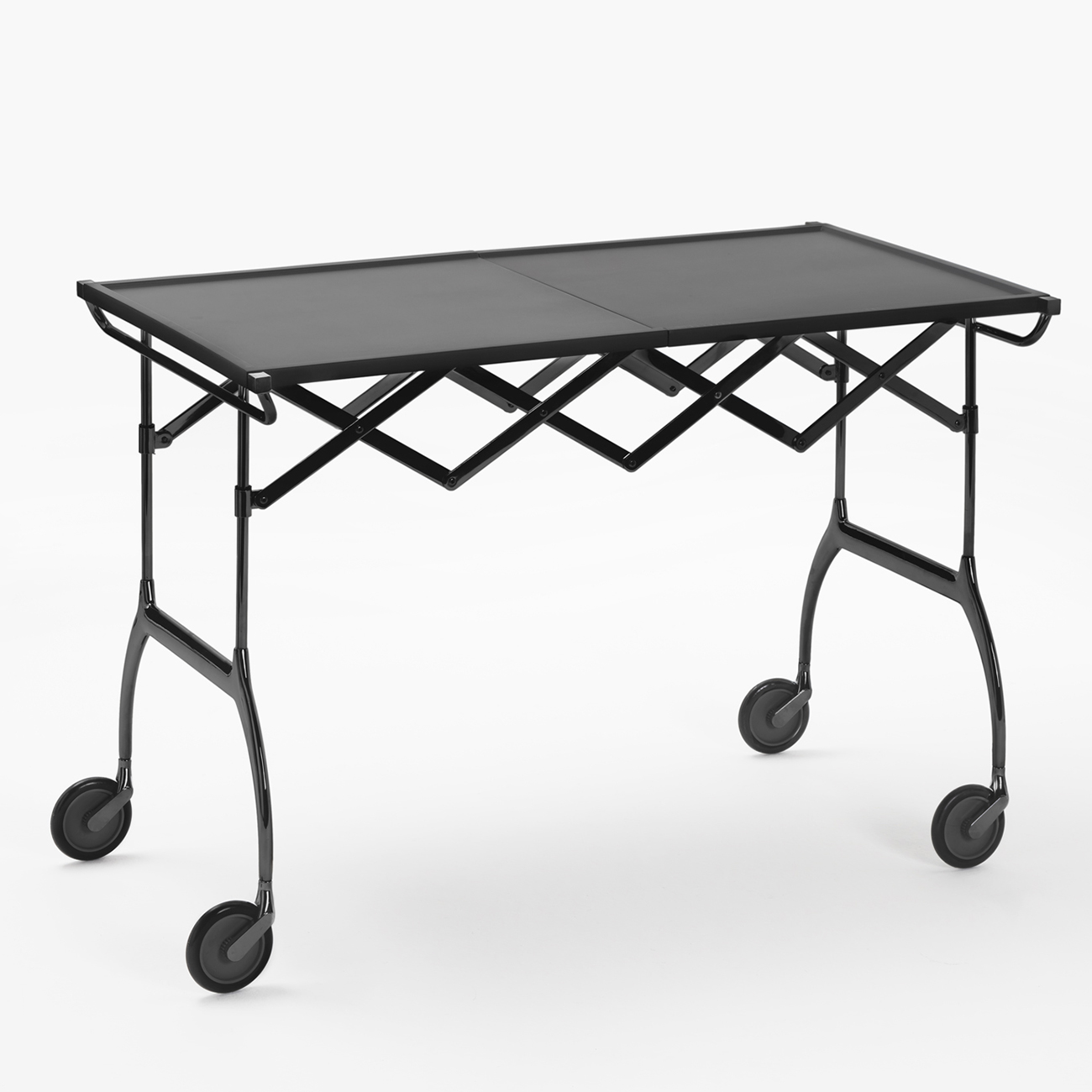 kartell battista servierwagen schwarz 57815