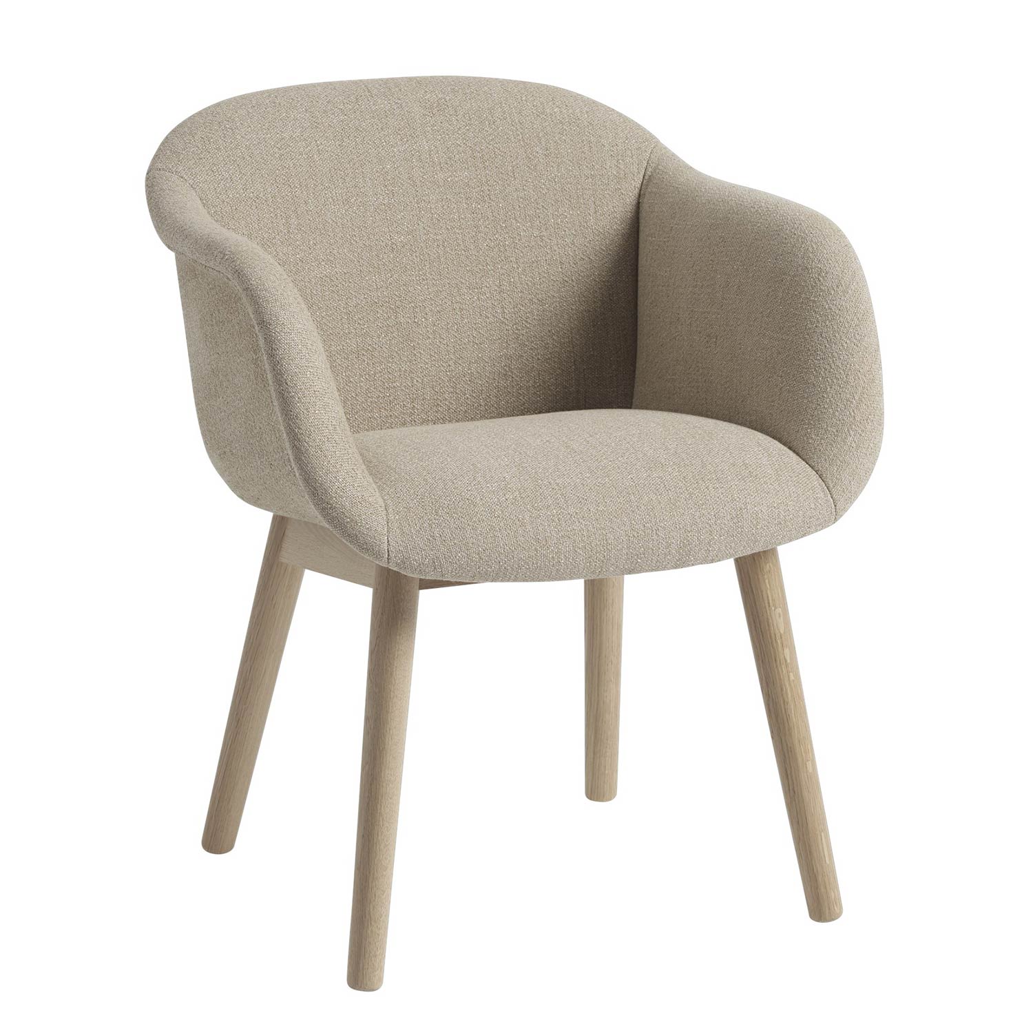 muuto fiber soft armchair ecriture wood base 97145