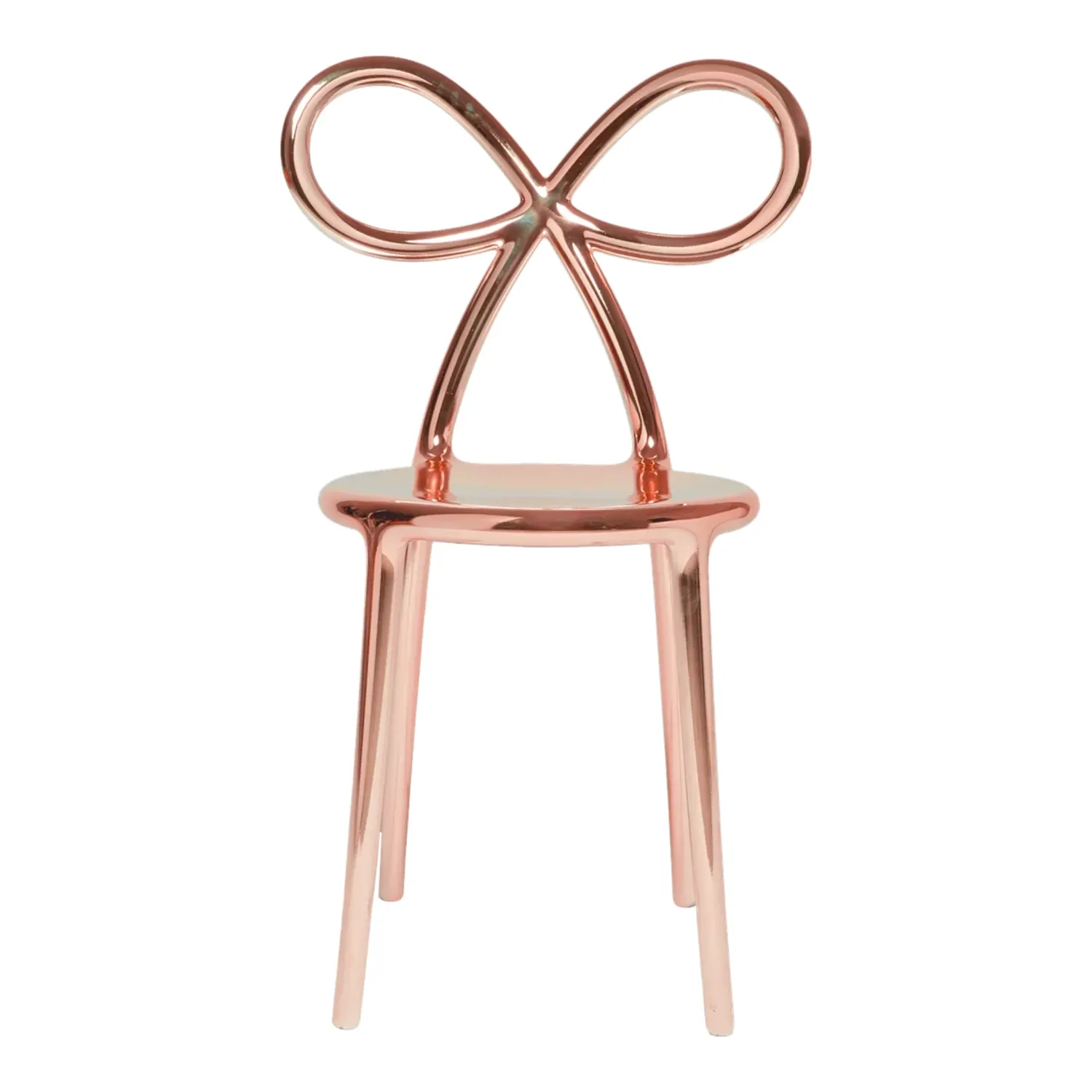 Qeeboo - Ribbon Stuhl Metal Finish pink gold