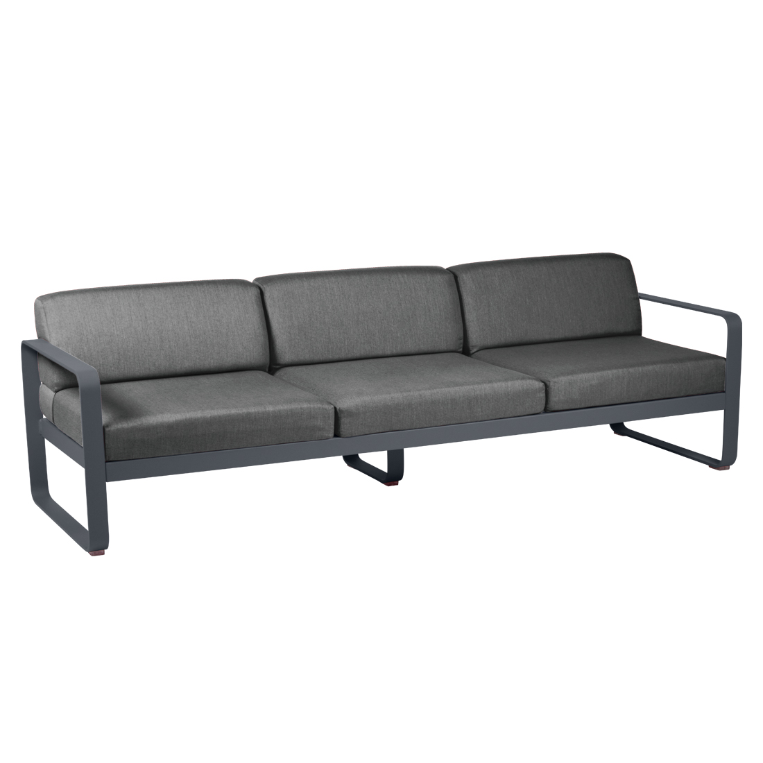 fermob bellevie sofa 3 anthrazit graphitgrau 65987