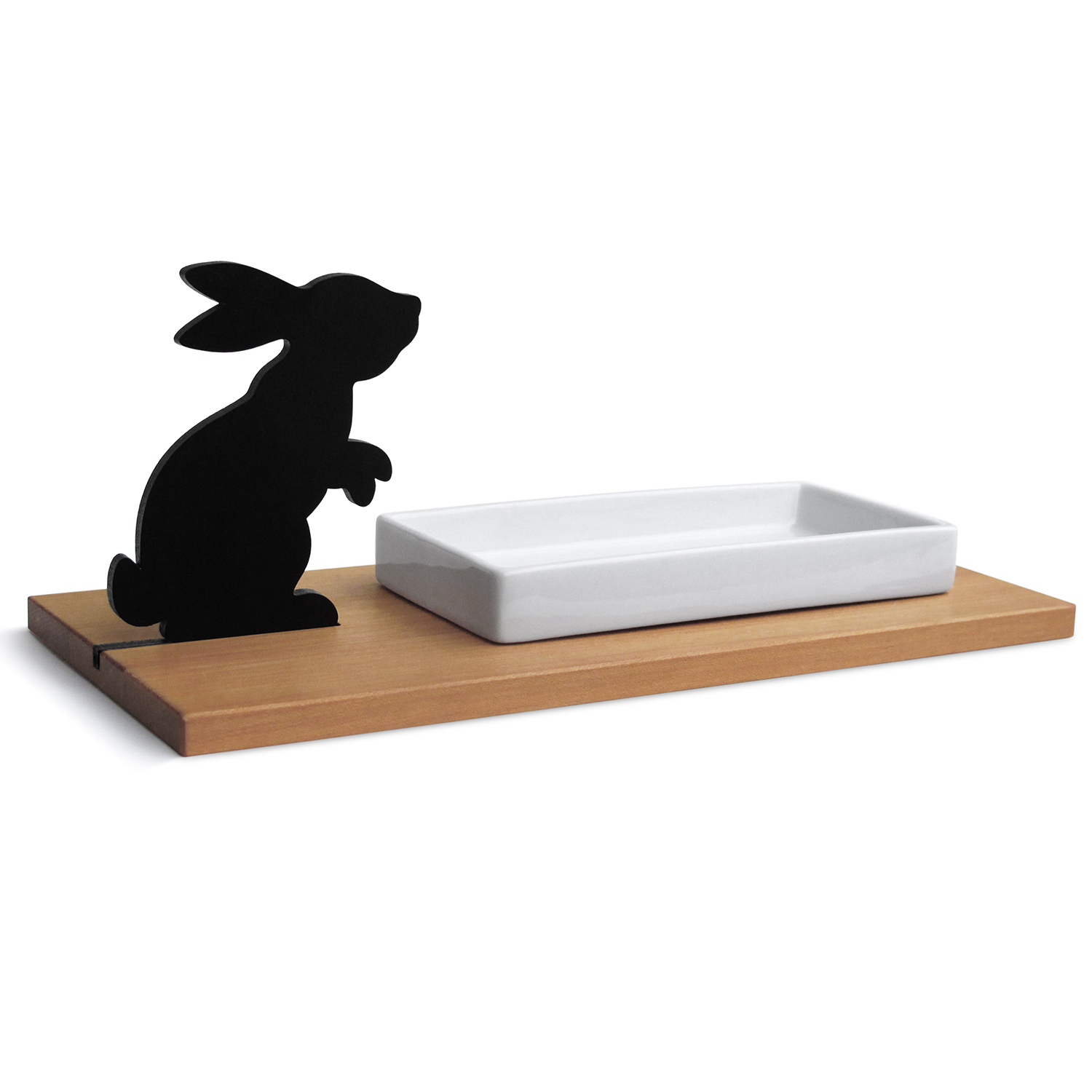 side by side Kresseschale Hase