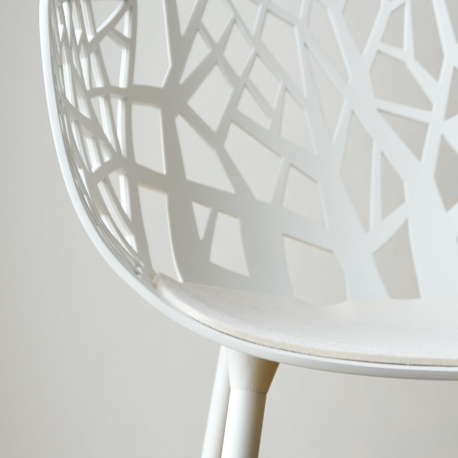 Feltro Sitzkissen wei fast forest nah