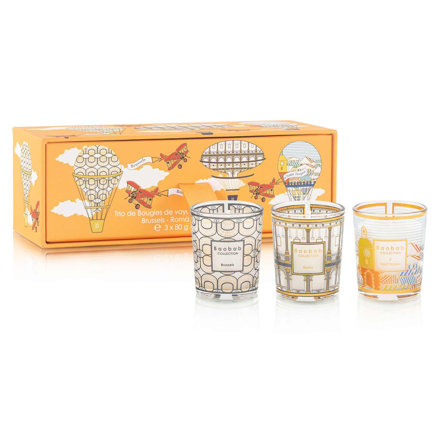 Baobab Collection - Trio Travel Duftkerzen BRÜ-ROM-STT