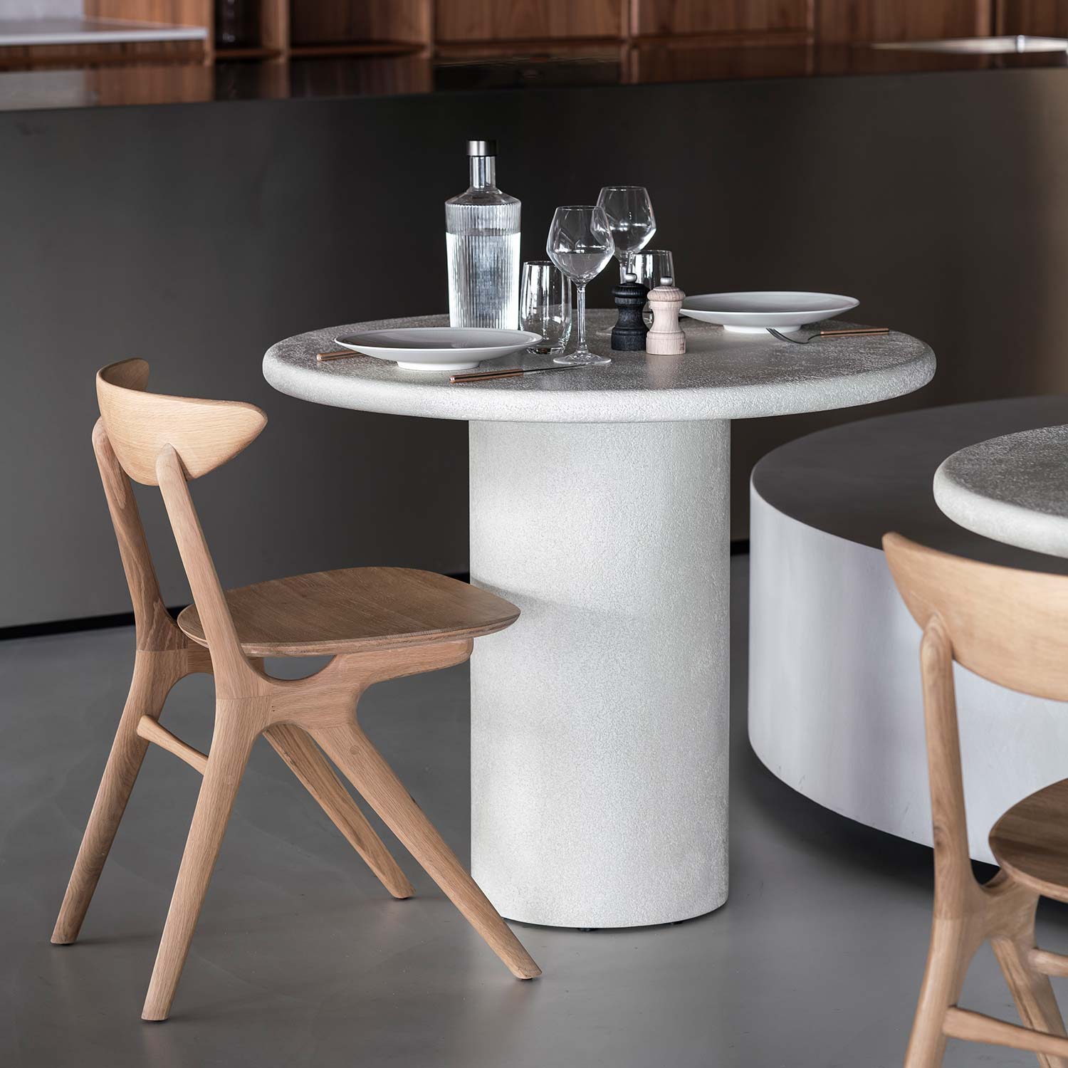 Ethnicraft elements tisch mit stuhl 103929