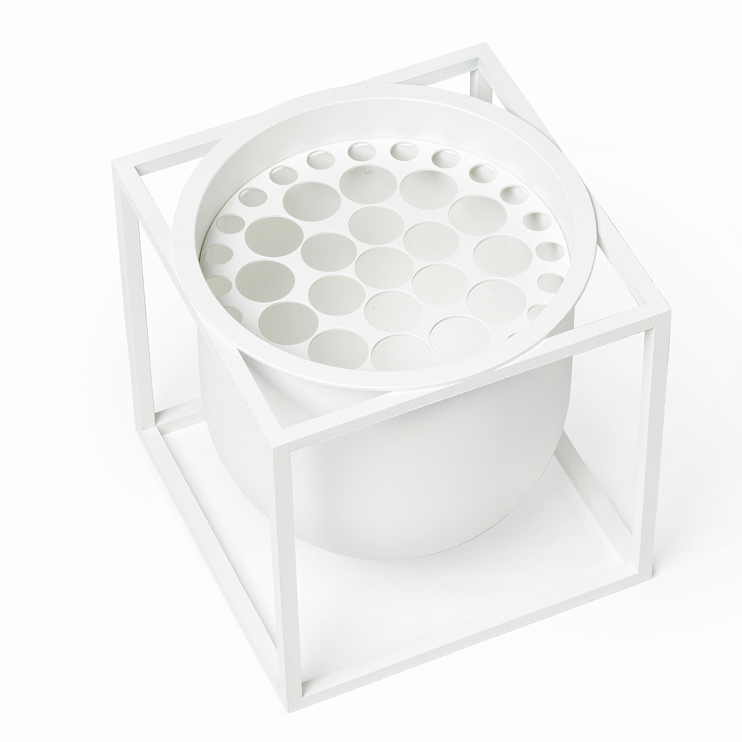 byLassen Kubus Flowerpot 14 white 2