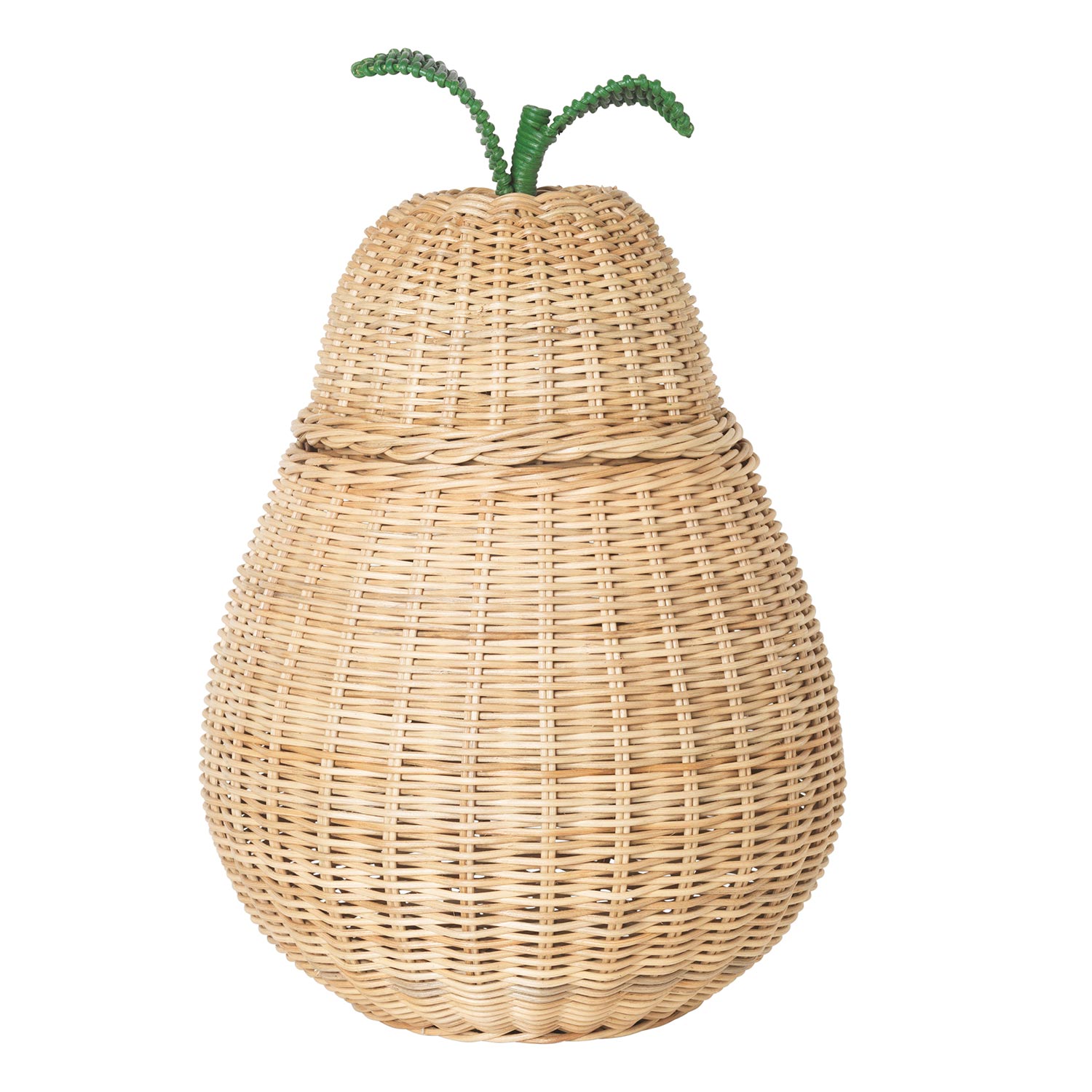 ferm living braided storage basket pear 58705