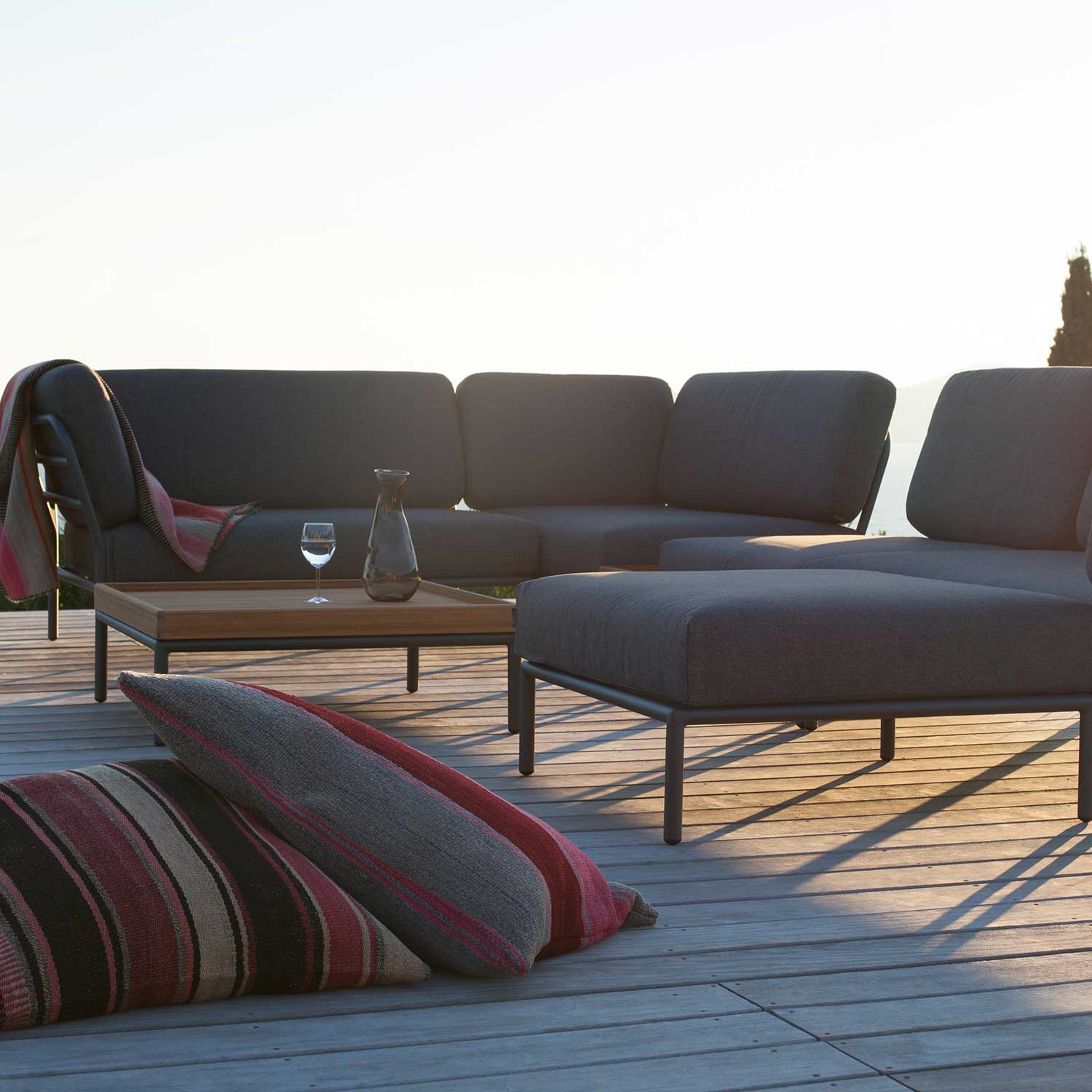 loungesofa houe dark grey 93217