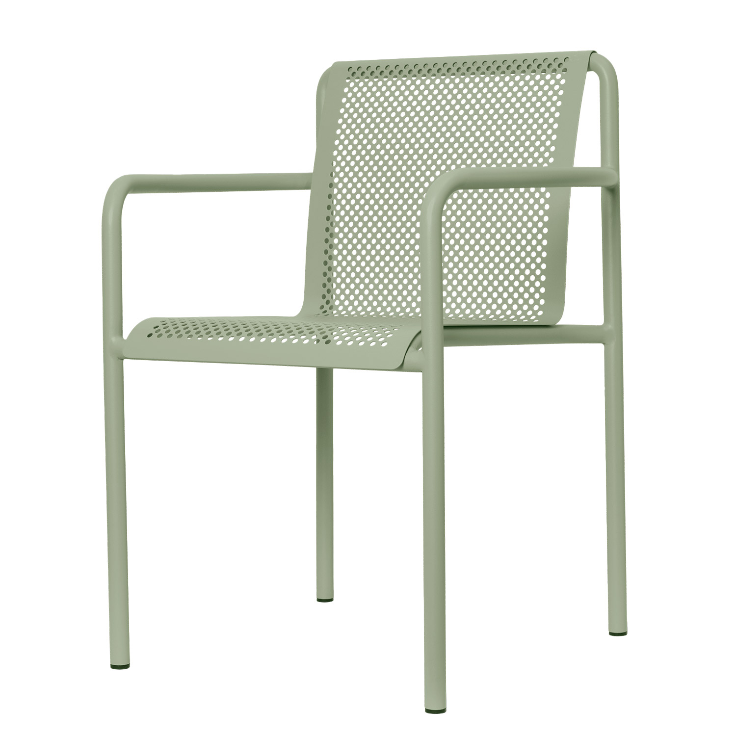 Ferm Living - Dapple Outdoor Stuhl mit Armlehnen tea green