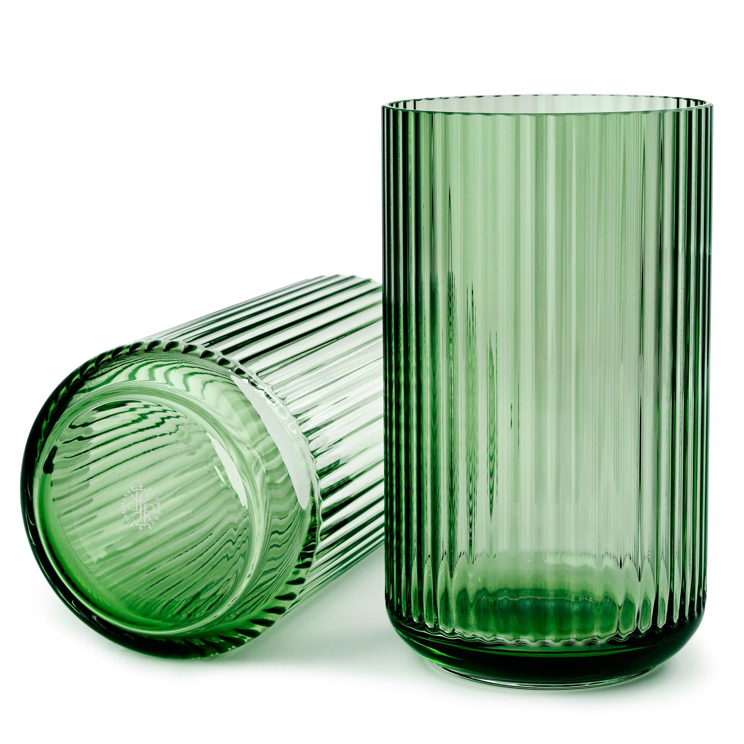 Lyngby vase glas green 25cm 201049