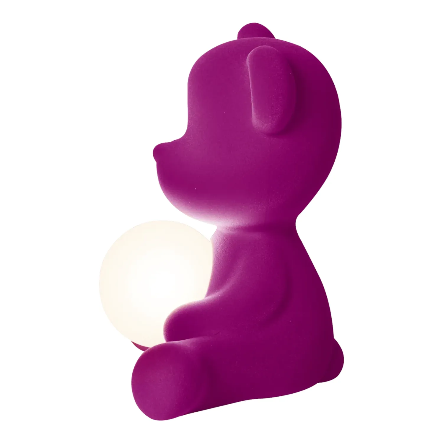 Qeeboo - Teddy Girl Leuchte Velvet Finish violett