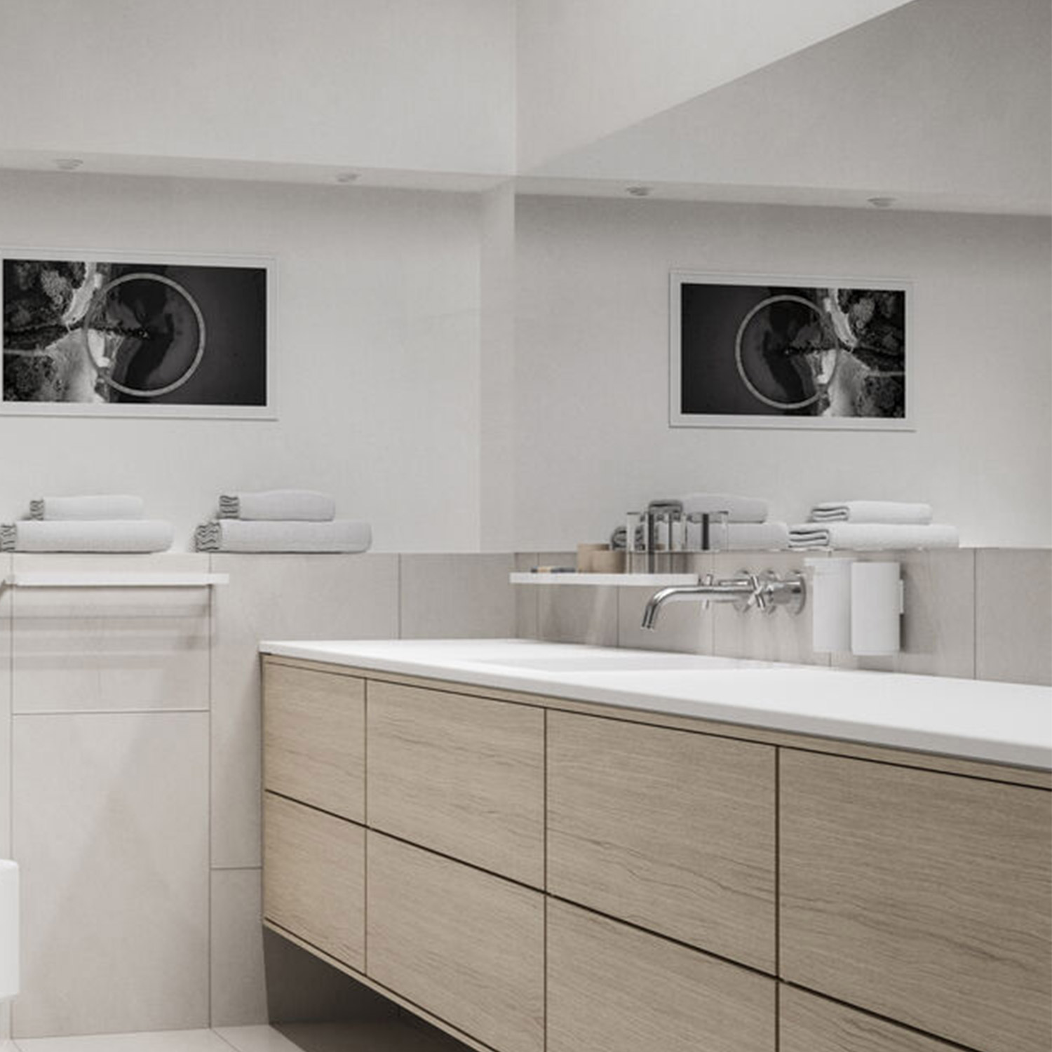 Zone Denmark Rim Zahnbuerstenbecher Wand weiss Ambiente 104972