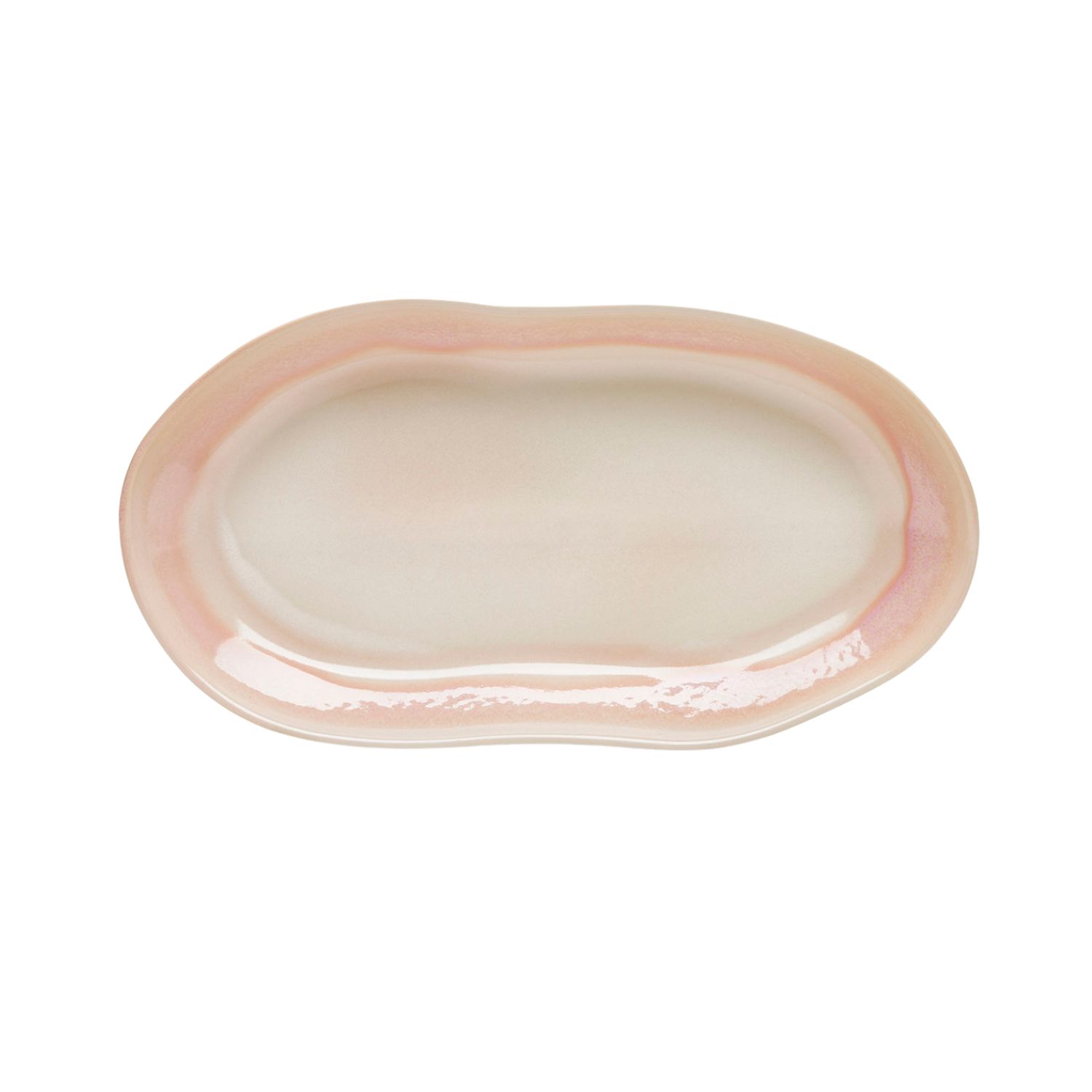 Töchter & Söhne - Leni Platte oval rosa 36 x 19 cm