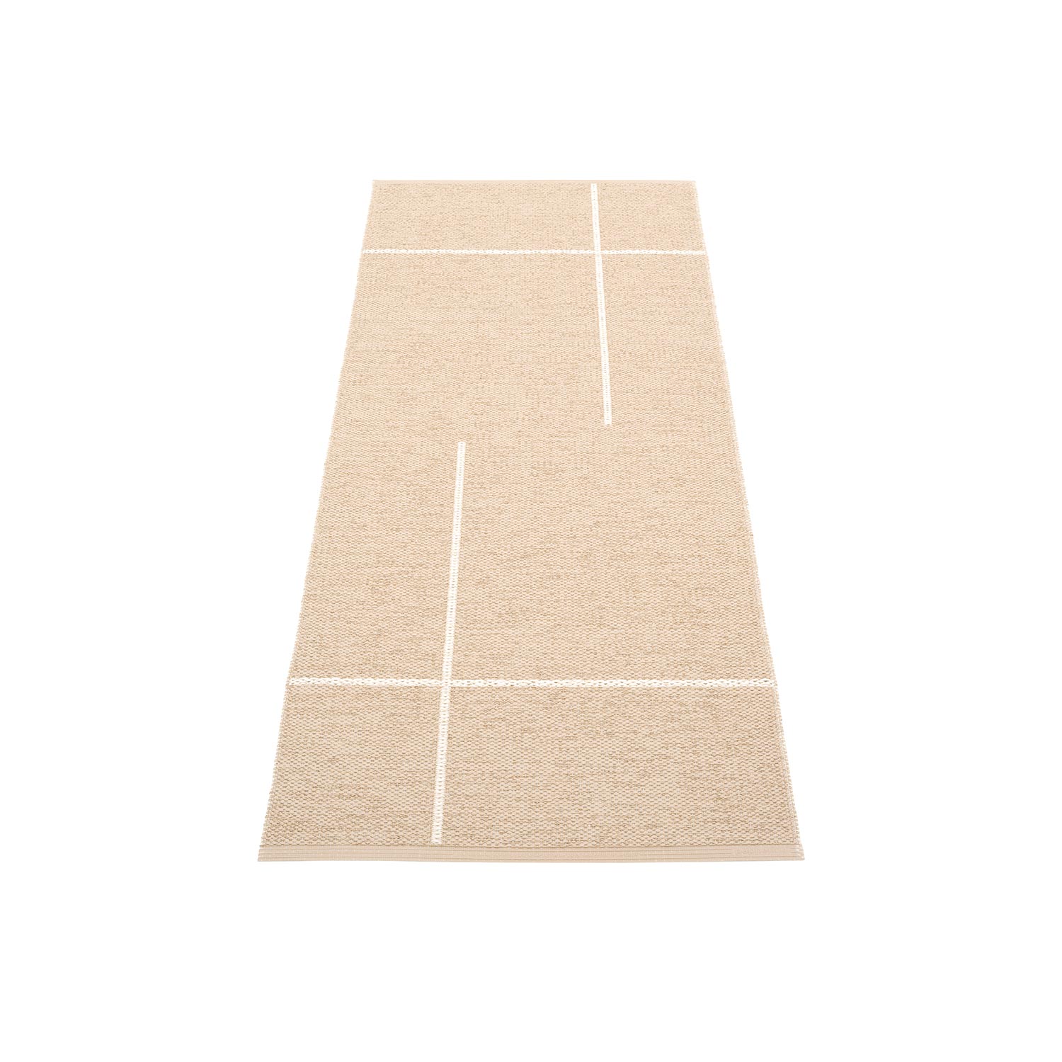 pappelina fred teppich beige vanilla 70 180 cm 78901
