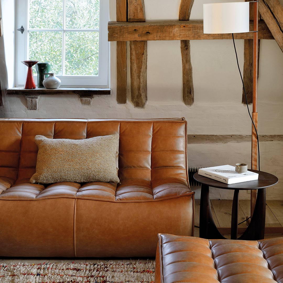 ethnicraft n701 sofa leder ambiente wohnzimmer 84037