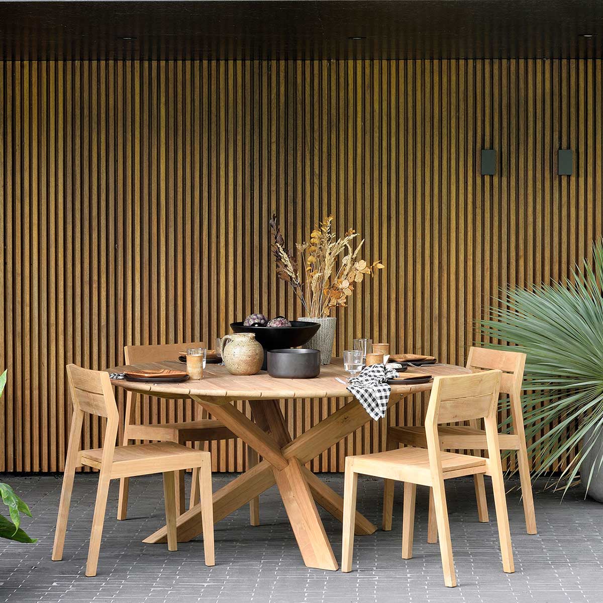 circle tisch ethnicraft 10280 87684