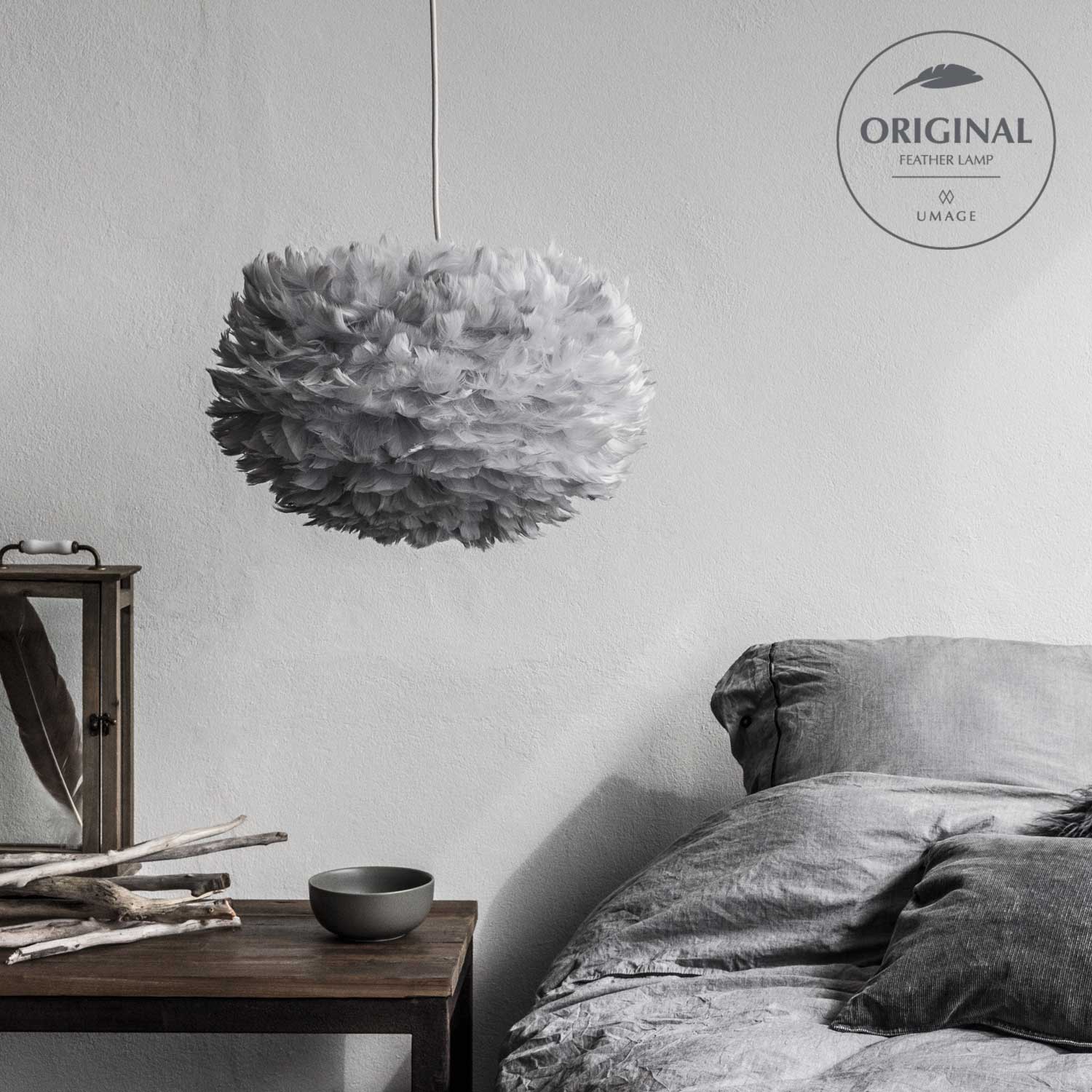 umage eos light grey gaensefedern 24051