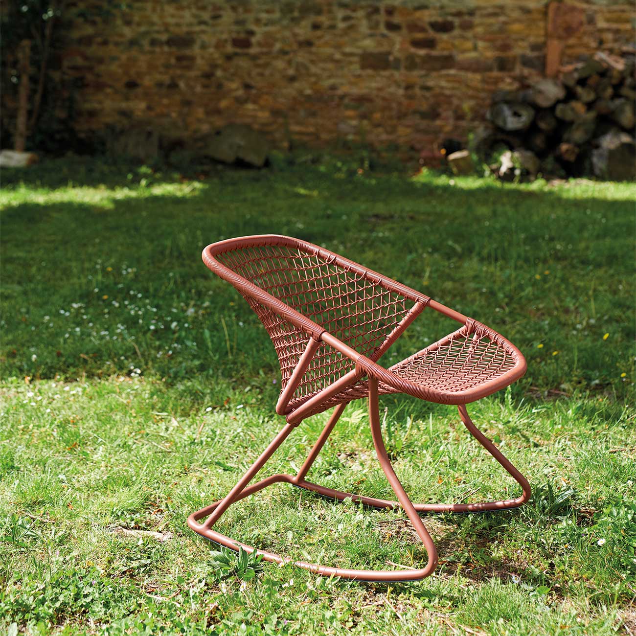 Seitenansicht sixties schaukelstuhl fermob 79823