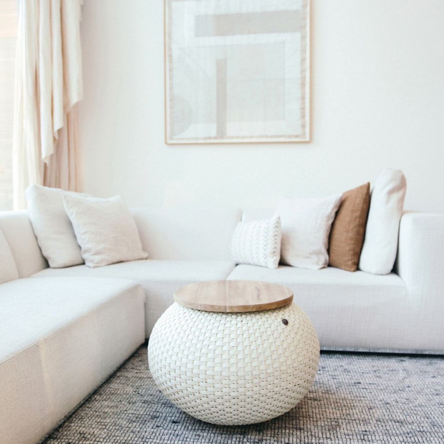 handed by halo beistelltisch cream white wohnzimmer 93901