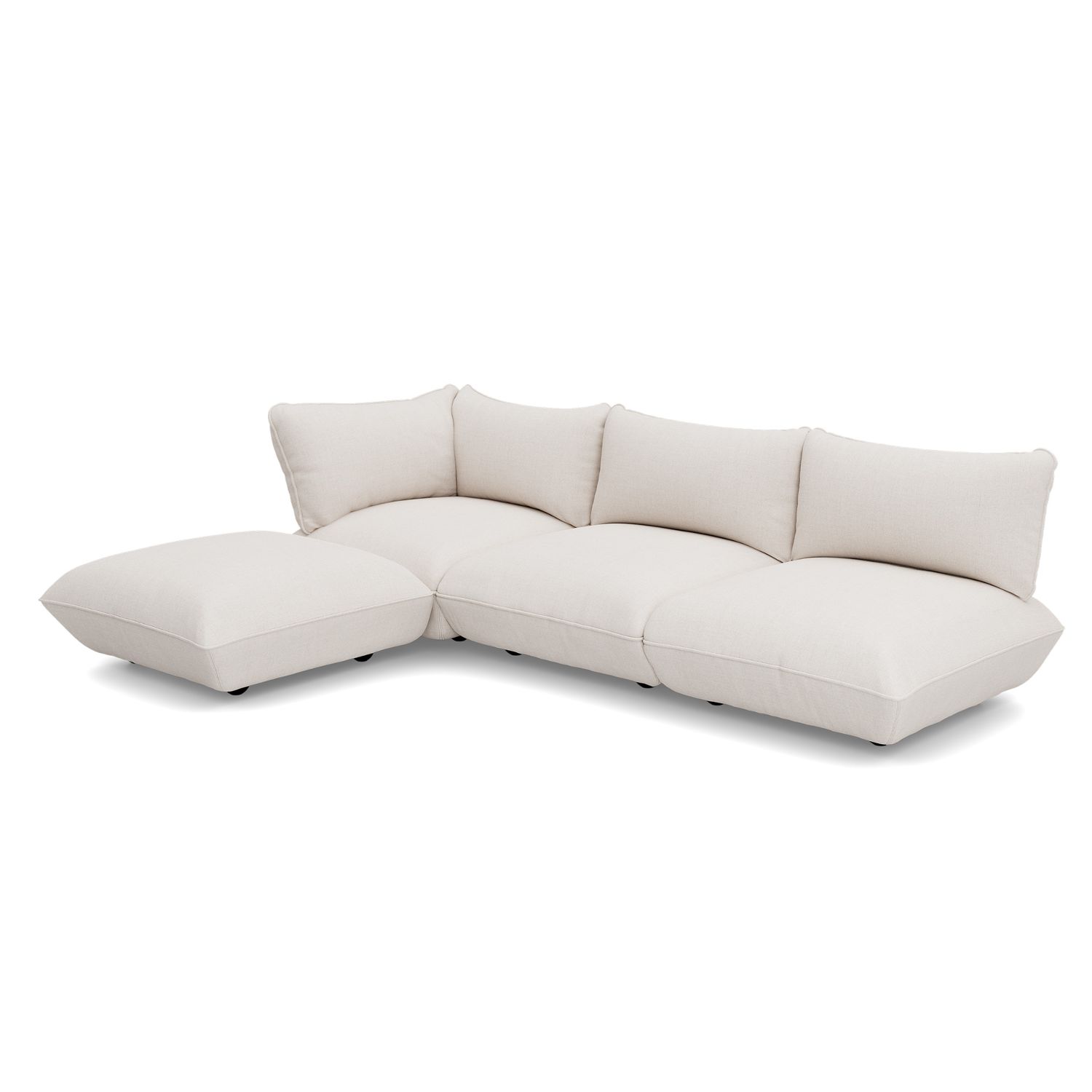 Fatboy - Sumo Ecksofa Set Bouclé recycled creme