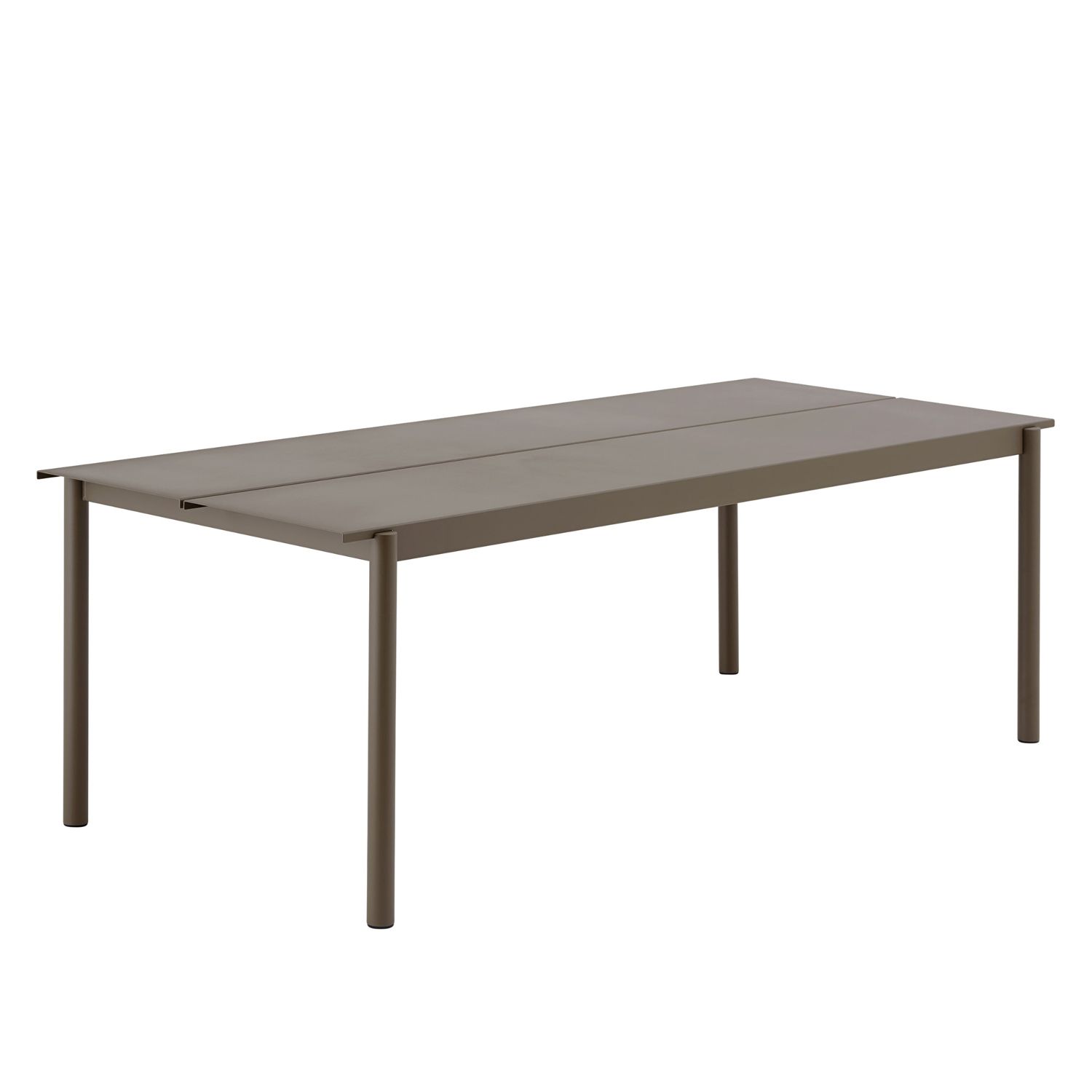 Muuto - Linear Steel Tisch 220 cm taupe