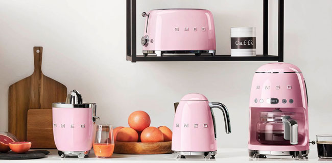 Küche & Tisch Küchenaccessoires SMEG Sortiment in pink