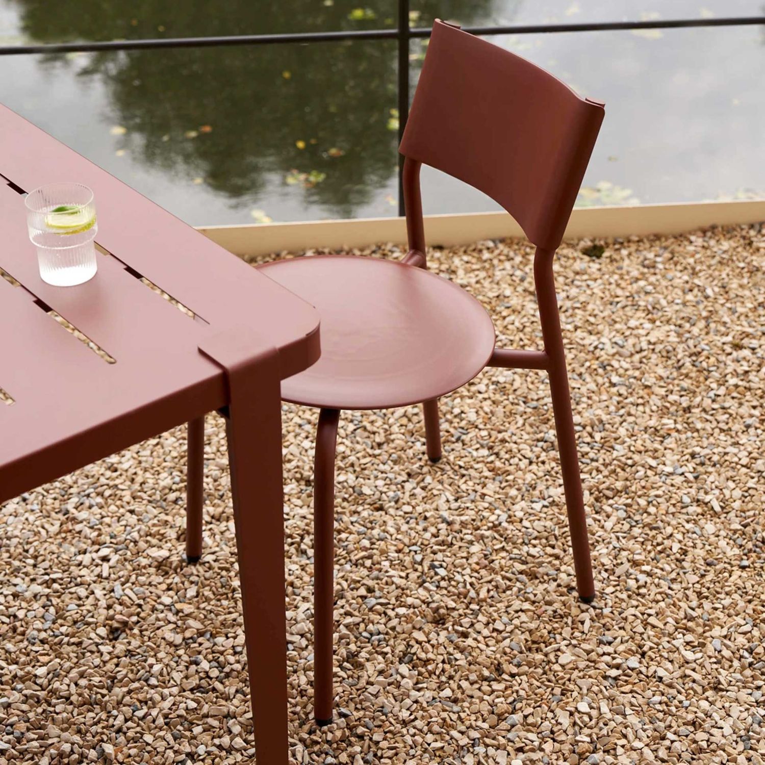 Tiptoe - Tischbein für den Außenbereich 75 cm ziegelrot