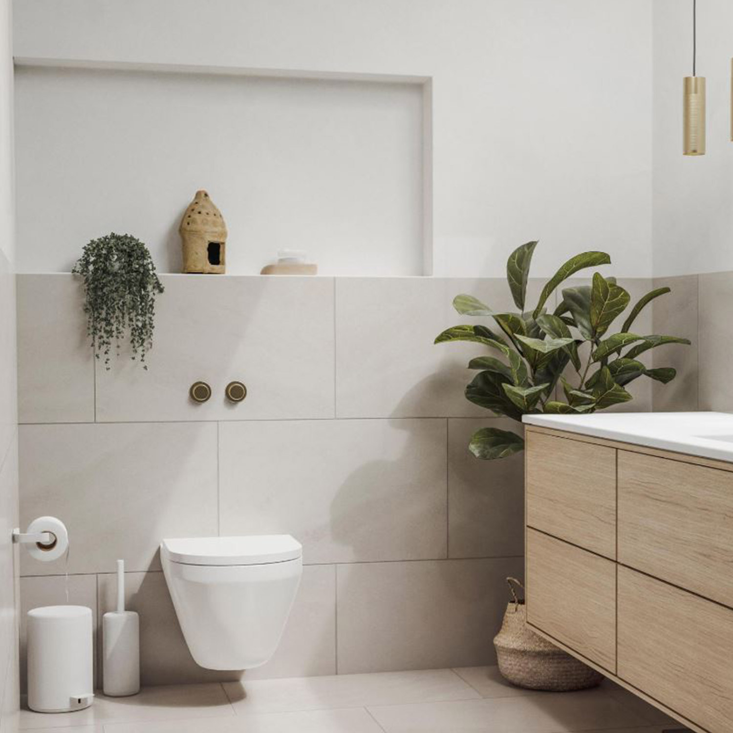 Zone Denmark Rim Toilettenbuerste weiss Ambiente 104767