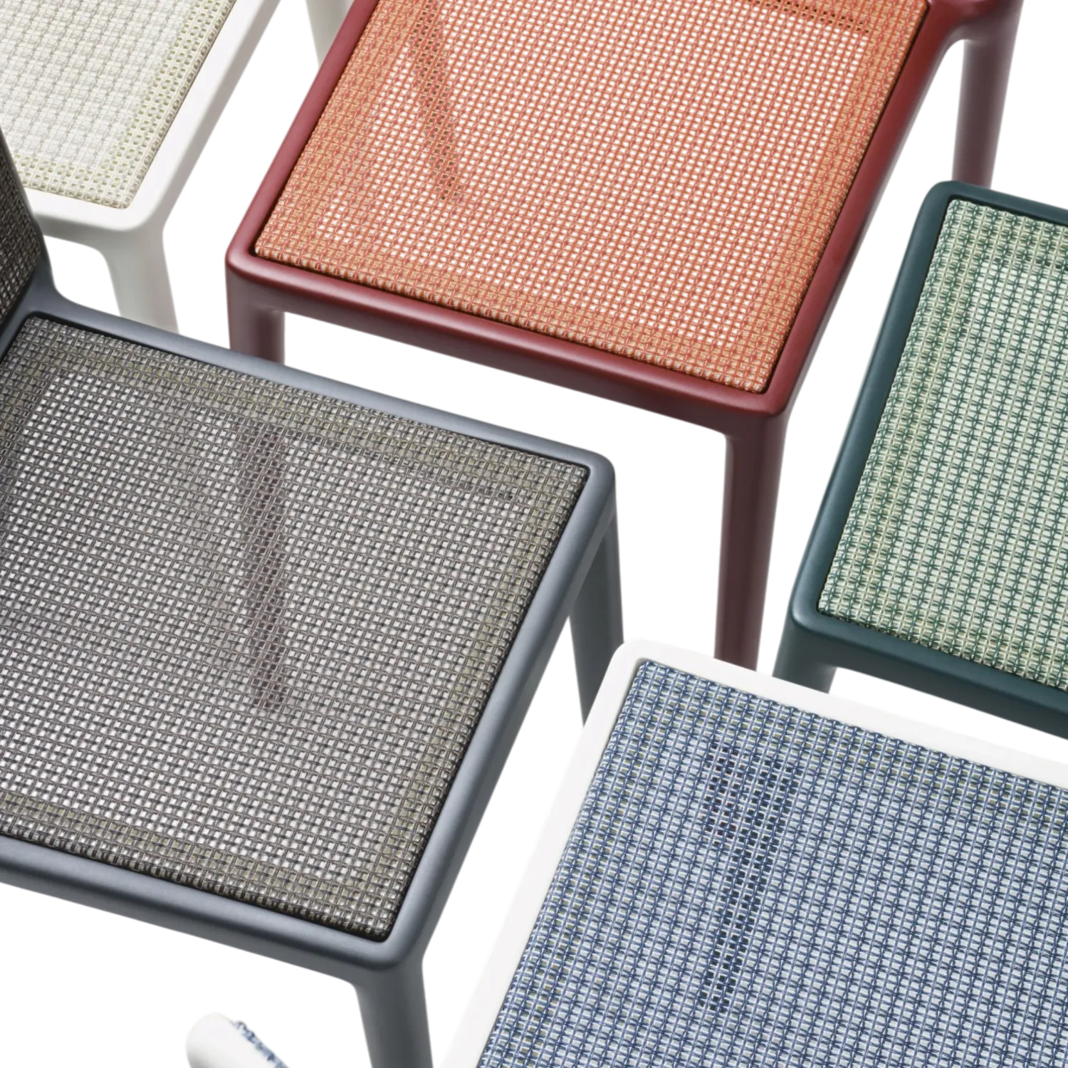 Kartell - Belvedere Tech Stuhl 2er-Set burgunderrot