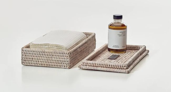 Decor Walther Basket Basket BMD Utensilienbehälter mit Tüchern und Seife