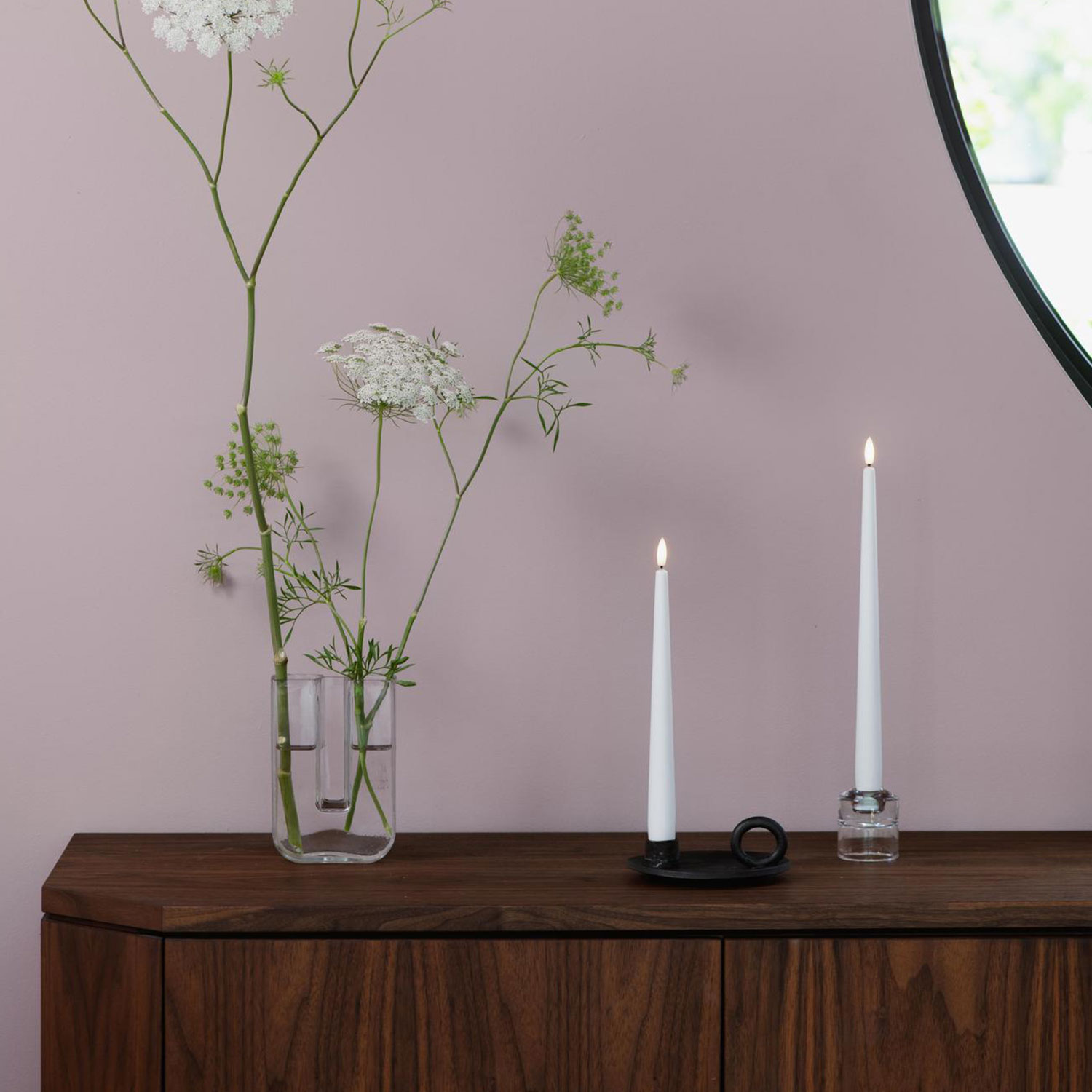 Moods&More - LED- Stabkerzen Ø23x250mm honey mustard